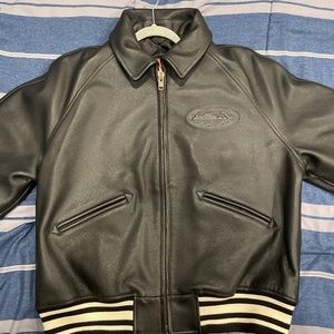 New Corteiz Skydive Leather Jacket (Size Small)
